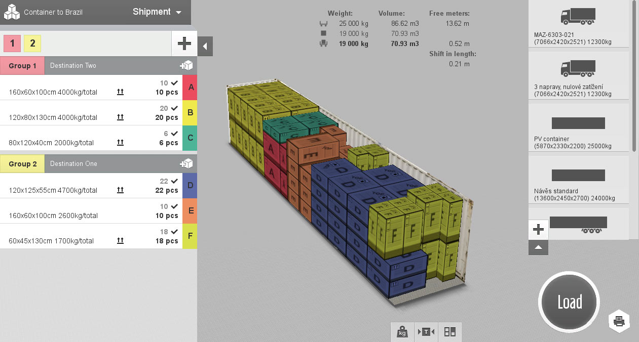 Container Loading Calculator