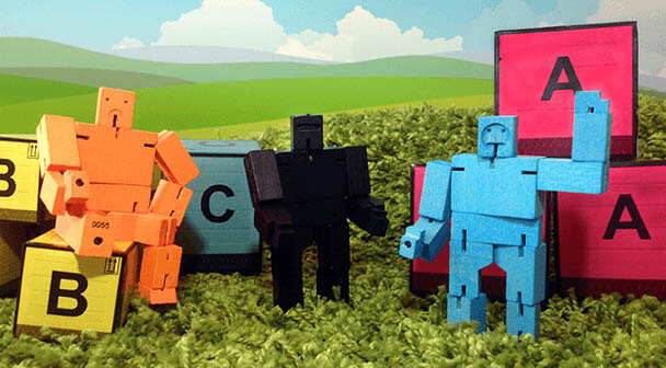 Cubebots - la carga de los containers