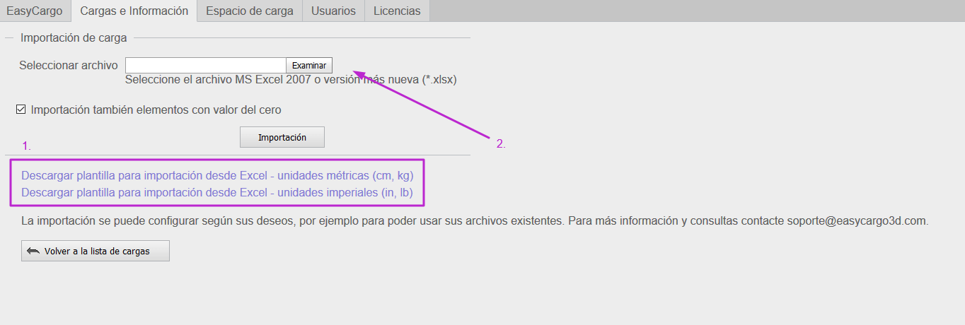 ¿Cómo importar elementos desde un archivo Excel?