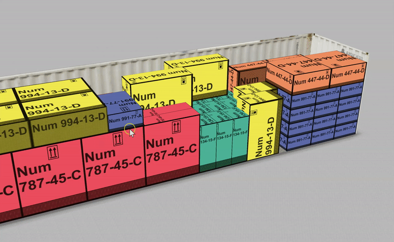 How to move and rotate a box in the container load plan How to rotate a box in EasyCargo to adjust the container load plan