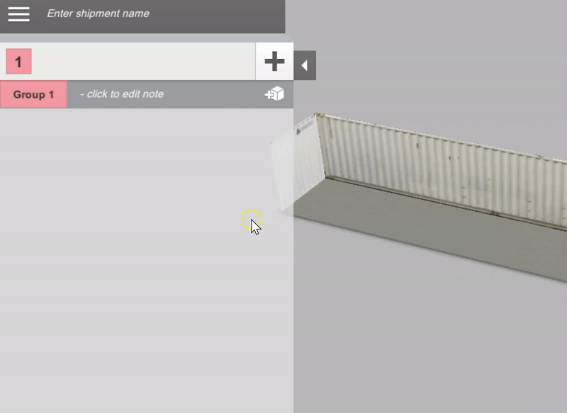 Set loading constraints and description right on the box in EasyCargo container filling software