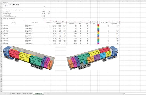 Reporte Impreso en formato Excel