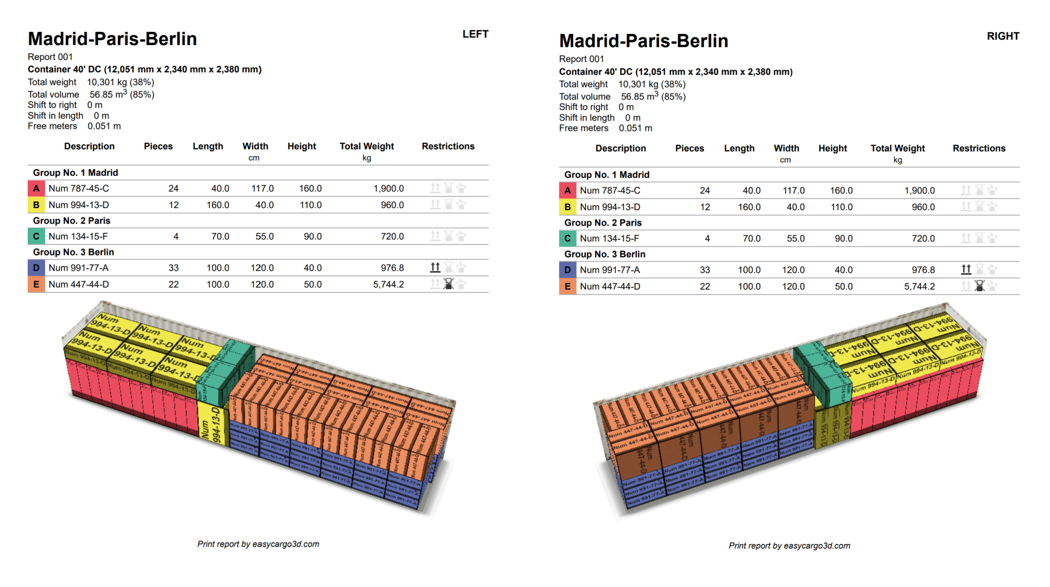 How to work with different load plan reports in EasyCargo | EasyCargo
