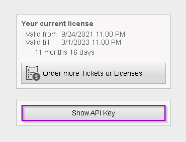 The API Key in EasyCargo container load planning tool