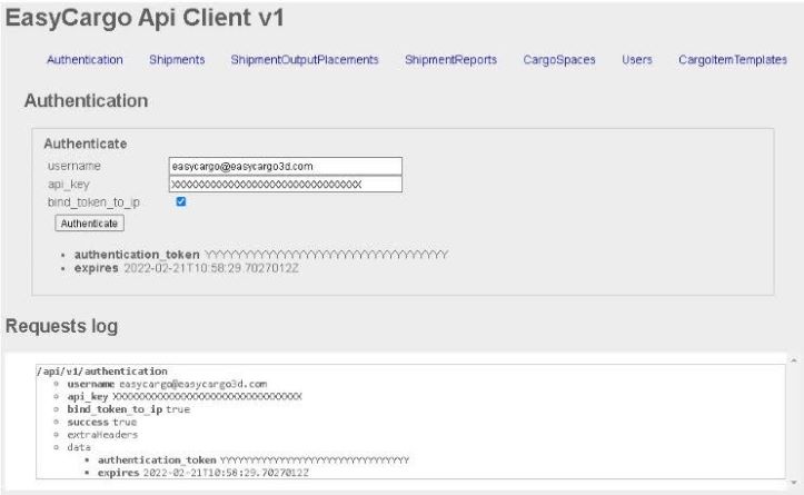Cliente API EasyCargo