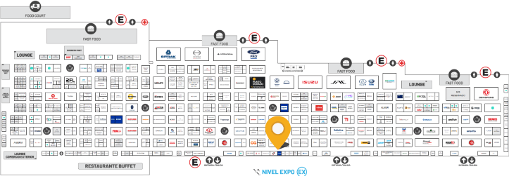Croquis de ubicación para encontrar a&nbsp;EasyCargo en el Stand n.º 2600 de The Logistics World 2026